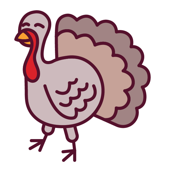 Icon of a turkey